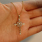 14K Real Gold Plated Eternal Cross Necklace