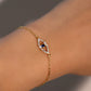 18K Gold Vermeil Evil Eye Bracelet