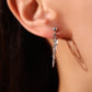 Stainless Steel Chain Hoop Earrings