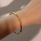 18K Gold Stainless Steel Bamboo Bracelet