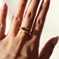 18K Gold Vermeil Black Heart Ring