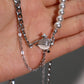 Moonlight Saturn Star Pearl Chain Necklace