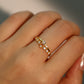 18K Gold Vermeil Diamond Star Ring