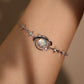 925 Sterling Silver Moonstone Saturn Star Bracelet