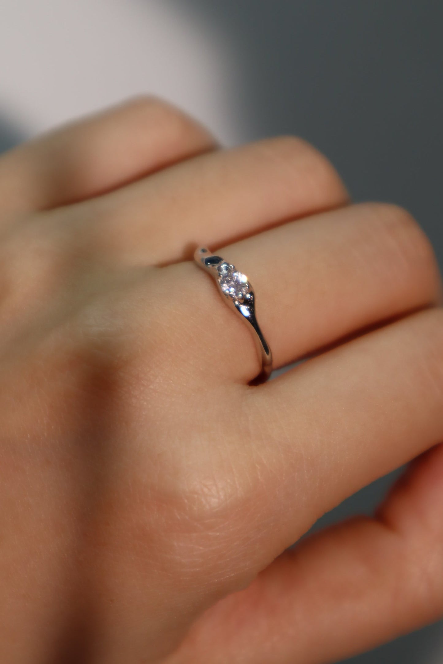 925 Sterling Silver Diamond Ring