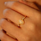 24K Gold Vermeil White Opal Ring