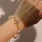18K Real Gold Plated White Moonlight Bracelet