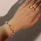 18K Real Gold Plated White Moonlight Bracelet
