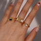 18K Real Gold Plated White Opal Ring