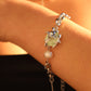Jade Pearl Silver Bracelet