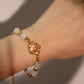 18K Real Gold Plated White Moonlight Bracelet