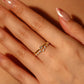 18K Gold Vermeil Diamond Star Ring