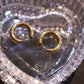 18K Real Gold Stainless Steel Classic Hoops Earrings