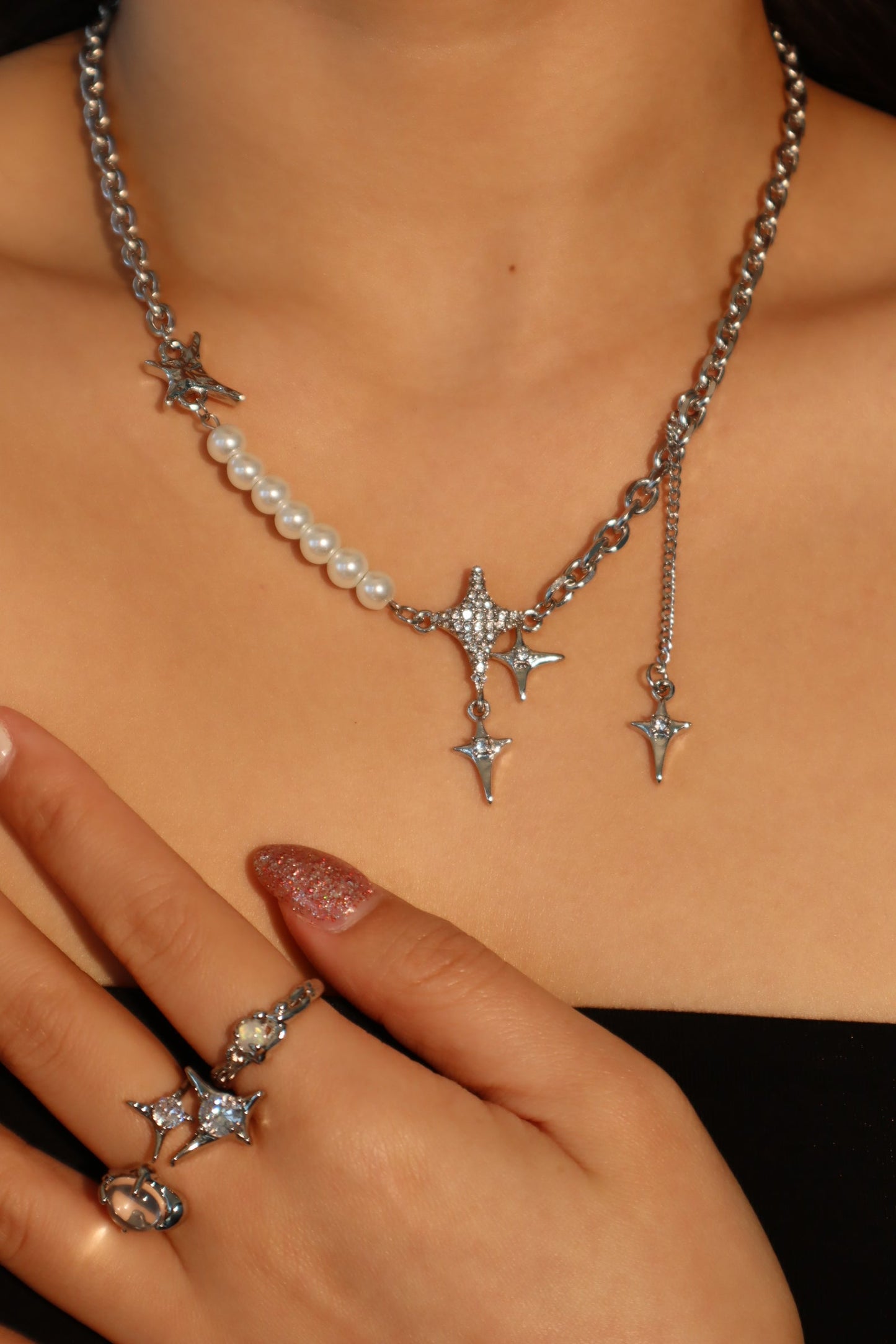 Stellar Pearl Radiance Necklace