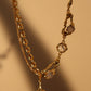 18K Real Gold Plated Moonlight Star Necklace