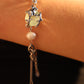 Jade Pearl Silver Bracelet