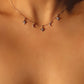925 Sterling Silver Multi Moon Star Necklace